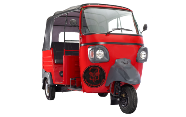 tuktuk rental logo on tuktuk